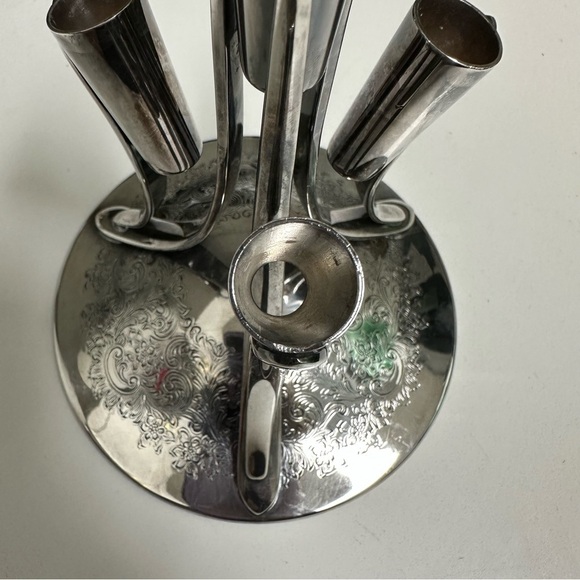 Vintage Barker Ellis England Silverplated
Epergne Floral Centerpiece Frog GUC - Picture 8 of 8